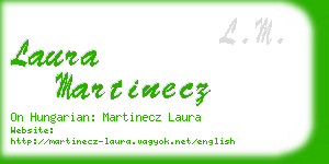 laura martinecz business card